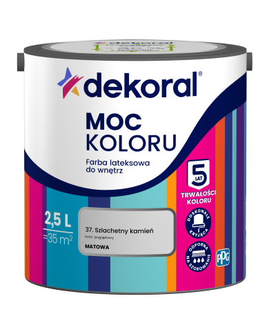 PPG MOC KOLORU - Szlachetny Kamień 2,5L | Farba do wnętrz PPG MOC KOLORU - Szlachetny Kamień 2,5L | Farba do wnętrz