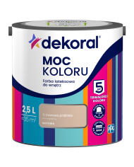 PPG MOC KOLORU Kawowa Pralinka 2,5L - Farba do wnętrz PPG MOC KOLORU Kawowa Pralinka 2,5L - Farba do wnętrz