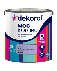 PPG MOC KOLORU - Prowansalska Lawenda 2,5L | Farba do wnętrz PPG MOC KOLORU - Prowansalska Lawenda 2,5L | Farba do wnętrz