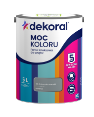 PPG MOC KOLORU Srebrzysta Szarość 5L - Farba do Wnętrz PPG MOC KOLORU Srebrzysta Szarość 5L - Farba do Wnętrz