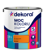 PPG MOC KOLORU tutti-frutti 2,5L - Farba do wnętrz w atrakcyjnych kolorach PPG MOC KOLORU tutti-frutti 2,5L - Farba do wnętrz w atrakcyjnych kolorach