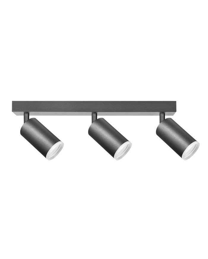Lampa ścienno-sufitowa LONDON 3xGU10 czarna - elegancja i styl Lampa ścienno-sufitowa LONDON 3xGU10 czarna - elegancja i styl