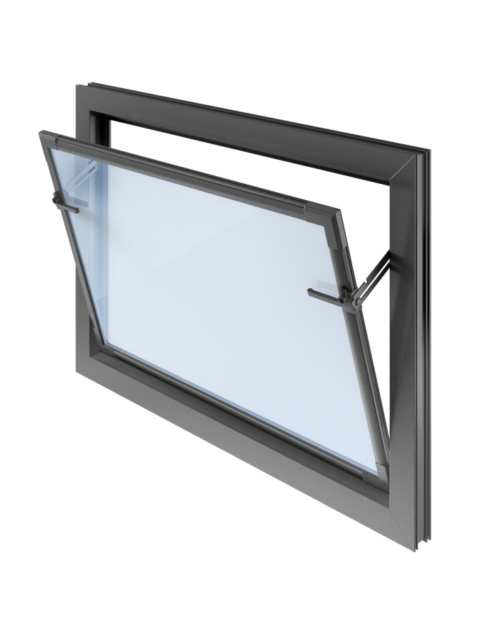 ACO Okno KIPP 2000 80x60 Antracytowe PVC - Wysoka Jakość ACO Okno KIPP 2000 80x60 Antracytowe PVC - Wysoka Jakość