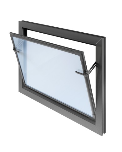 ACO Okno KIPP 2000 100x60 Antracytowe PVC - Wysoka Jakość ACO Okno KIPP 2000 100x60 Antracytowe PVC - Wysoka Jakość