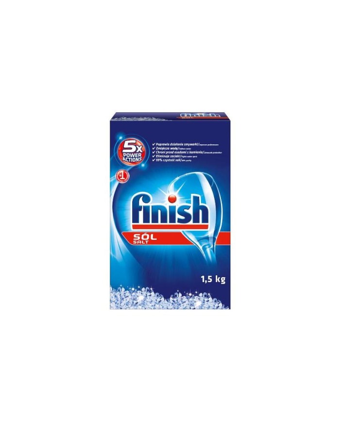 FINISH Sól Ochronna 1,5 kg - Skuteczna Ochrona Zmywarki FINISH Sól Ochronna 1,5 kg - Skuteczna Ochrona Zmywarki