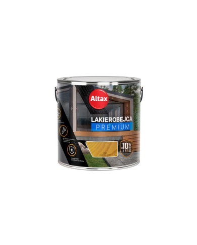 ALTAX Lakierobejca Premium 2,5L - Dąb | Najlepsza Ochrona Drewna ALTAX Lakierobejca Premium 2,5L - Dąb | Najlepsza Ochrona Drewna