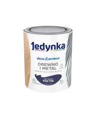Jedynka Deco&Protect Drewno i Metal Granatowy 0,7L - Satynowy Połysk Jedynka Deco&Protect Drewno i Metal Granatowy 0,7L - Satynowy Połysk
