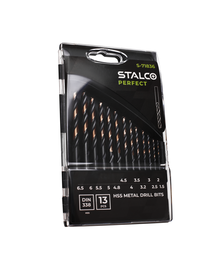 Wiertła do metalu HSS STALCO - Zestaw 13 elementów Wiertła do metalu HSS STALCO - Zestaw 13 elementów