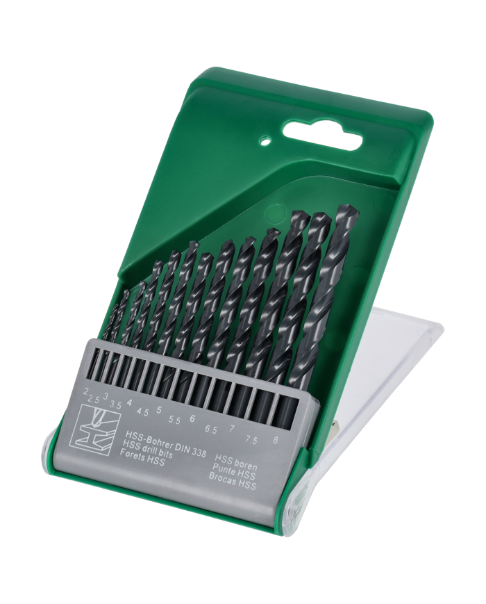 Zestaw wierteł HSS do metalu 2-8mm - STALCO | Wysoka jakość Zestaw wierteł HSS do metalu 2-8mm - STALCO | Wysoka jakość