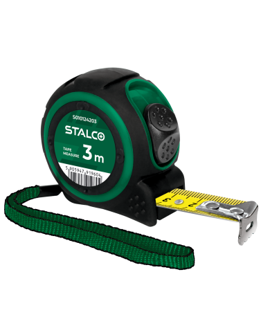 STALCO Miara zwijana 3m x 16mm - Precyzyjne pomiary w Twoich rękach STALCO Miara zwijana 3m x 16mm - Precyzyjne pomiary w Twoich rękach