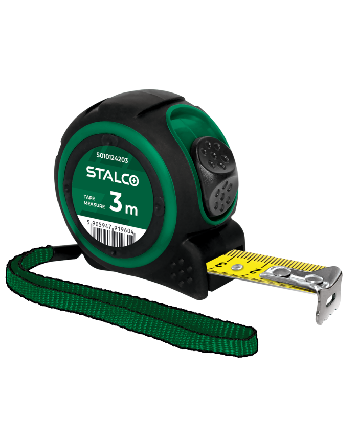 STALCO Miara zwijana 3m x 16mm - Precyzyjne pomiary w Twoich rękach