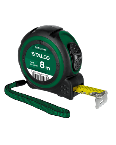 STALCO Miara zwijana 8m x 25mm - Precyzyjne pomiary w Twoich rękach STALCO Miara zwijana 8m x 25mm - Precyzyjne pomiary w Twoich rękach