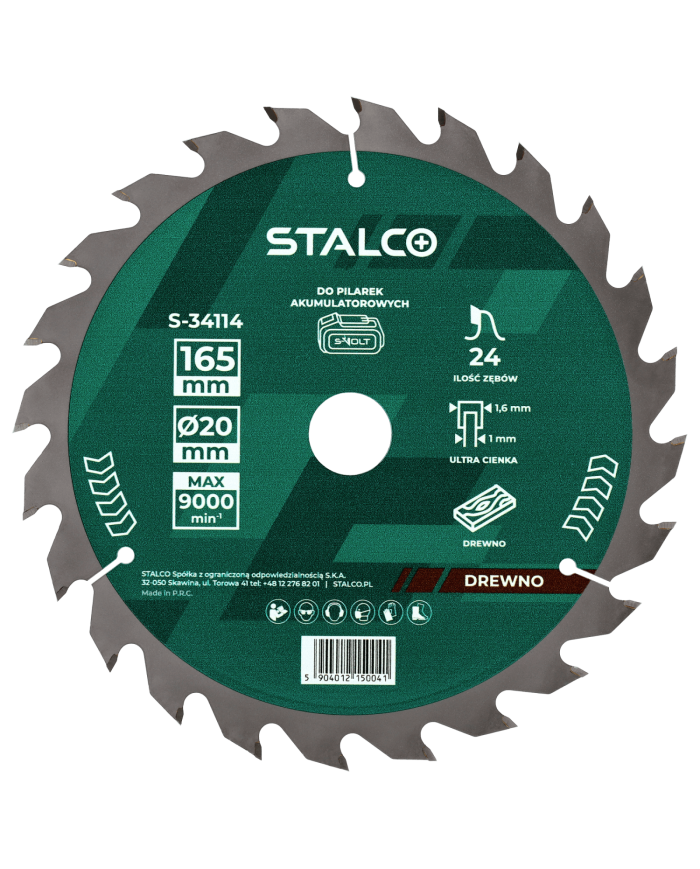 STALCO Piła Tarcza 160x1,4x20mm 36 Z - Wysoka Jakość i Precyzja