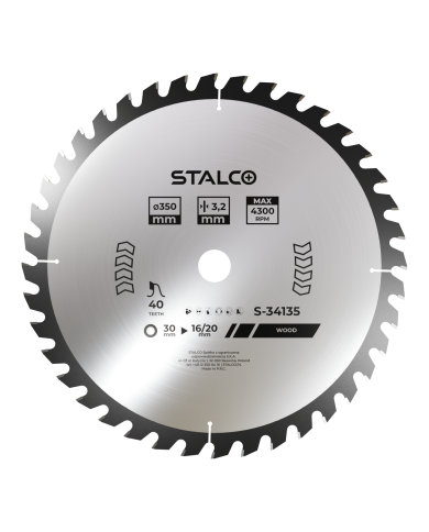STALCO Piła Tarcza 300x2,0x30mm Z60 - Wysoka Jakość i Precyzja STALCO Piła Tarcza 300x2,0x30mm Z60 - Wysoka Jakość i Precyzja