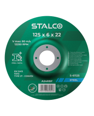 Tarcza do szlifowania metalu 125x6,0 mm STALCO - Wysoka jakość