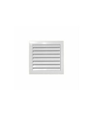 Osłona wentylacyjna 200x200 z siatką, otwór 125 mm - biała Osłona wentylacyjna 200x200 z siatką, otwór 125 mm - biała