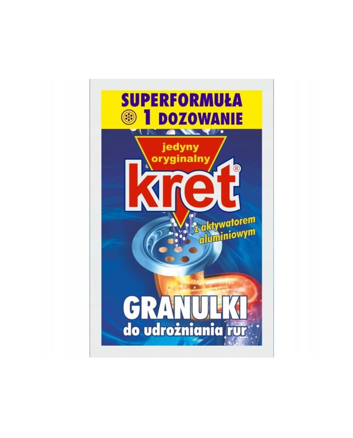 KRET 40g - Granulki do udrożniania rur i kanalizacji