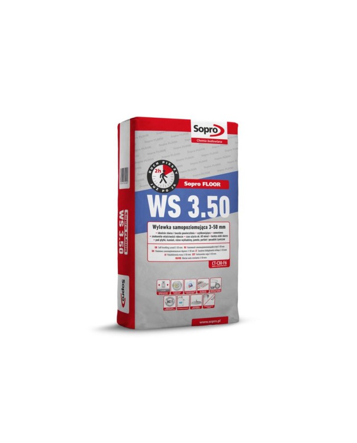 Wylewka samopoziomująca SOPRO 3-50 mm 25 kg - Idealna do podłóg