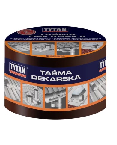 Taśma Dekarska Tytan Brąz 100mmx10m - Wysoka Jakość i Wytrzymałość Taśma Dekarska Tytan Brąz 100mmx10m - Wysoka Jakość i Wytrzymałość
