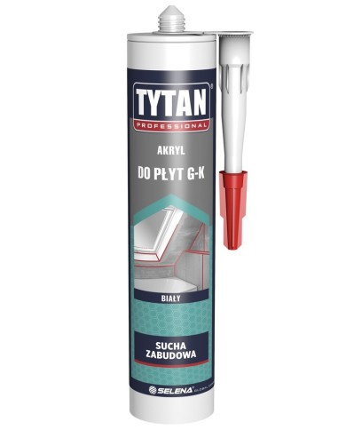 Akryl biały 280 ml TYTAN PROFESSIONAL do płyt G-K - Wysoka jakość Akryl biały 280 ml TYTAN PROFESSIONAL do płyt G-K - Wysoka jakość