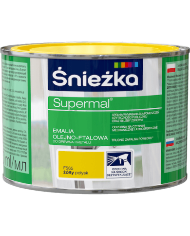 Farba Supermal Żółty 0,4 L - ŚNIEŻKA | Wysoka Jakość i Kolor Farba Supermal Żółty 0,4 L - ŚNIEŻKA | Wysoka Jakość i Kolor