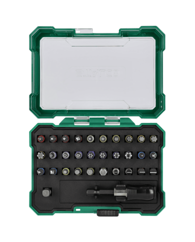 Zestaw bitów i adapterów 1/4" 32 el. STALCO - Wysoka jakość!