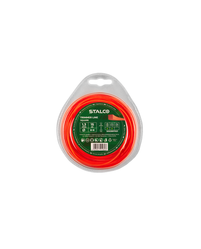 Żyłka tnąca kwadratowa 1,3mm x 15m - Wysoka jakość i trwałość Żyłka tnąca kwadratowa 1,3mm x 15m - Wysoka jakość i trwałość