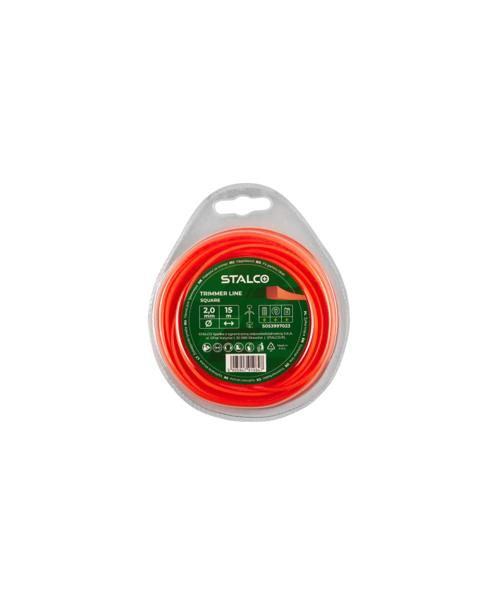Żyłka tnąca kwadratowa 2,0mm x 15m - Wysoka jakość i trwałość Żyłka tnąca kwadratowa 2,0mm x 15m - Wysoka jakość i trwałość