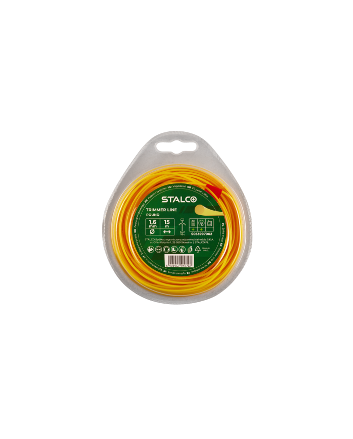 Żyłka tnąca okrągła 1,6mm x 15m - Wysoka jakość i trwałość Żyłka tnąca okrągła 1,6mm x 15m - Wysoka jakość i trwałość