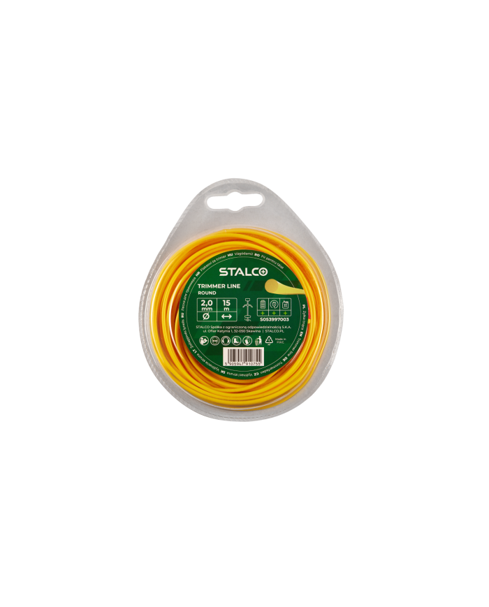 Żyłka tnąca okrągła 2,0mm x 15m - Wysoka jakość i trwałość Żyłka tnąca okrągła 2,0mm x 15m - Wysoka jakość i trwałość