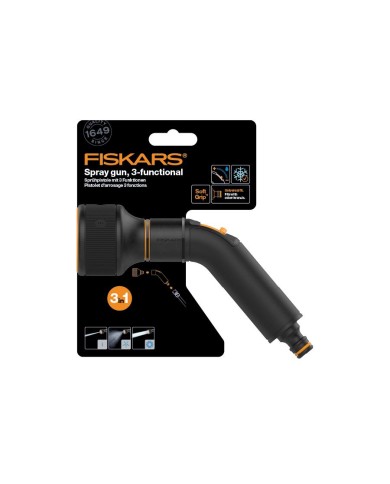 FISKARS Pistolet zraszający 3-funkcyjny - Wydajność i Komfort FISKARS Pistolet zraszający 3-funkcyjny - Wydajność i Komfort