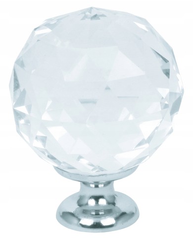 Gałka meblowa Domino Crystal Palace 30 mm M6 - Biała Gałka meblowa Domino Crystal Palace 30 mm M6 - Biała