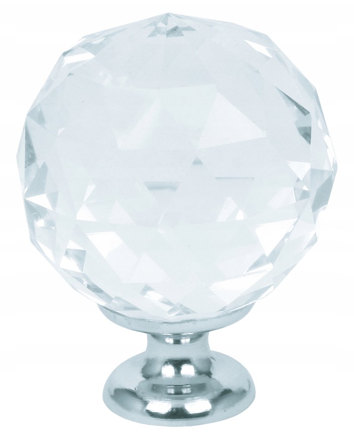 Gałka meblowa Domino Crystal Palace 30 mm M6 - Biała Gałka meblowa Domino Crystal Palace 30 mm M6 - Biała