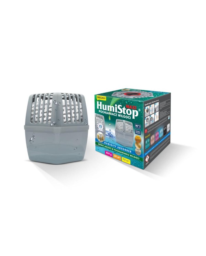 Pochłaniacz wilgoci Humistop 800 g Maxi - Skuteczna ochrona SEDAN Pochłaniacz wilgoci Humistop 800 g Maxi - Skuteczna ochrona SEDAN