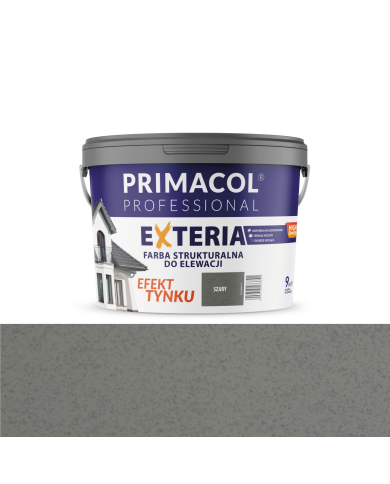 PRIMACOL EXTERIA 9L - Szara farba strukturalna do elewacji PRIMACOL EXTERIA 9L - Szara farba strukturalna do elewacji