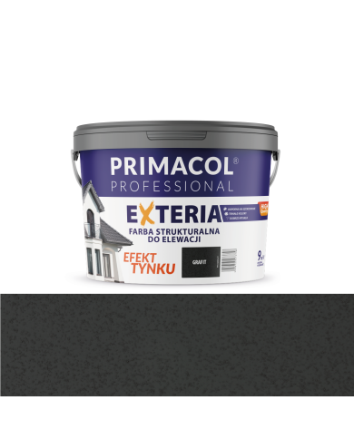 PRIMACOL EXTERIA 9L - Grafitowa farba strukturalna elewacyjna