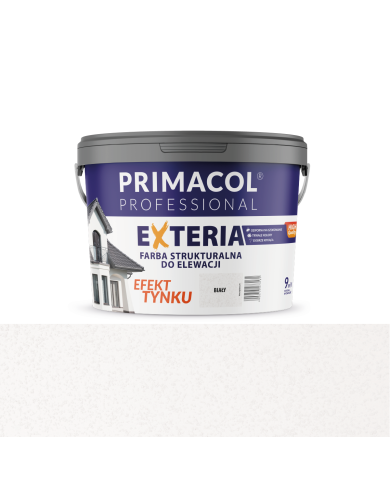 PRIMACOL EXTERIA 9L - Biała farba strukturalna do elewacji PRIMACOL EXTERIA 9L - Biała farba strukturalna do elewacji