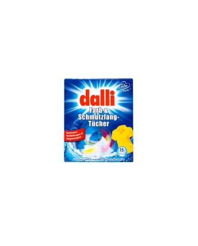 DALLI 15szt Chusteczki do prania kolorowych tkanin - Skuteczne! DALLI 15szt Chusteczki do prania kolorowych tkanin - Skuteczne!