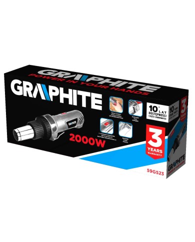 Opalarka 2000W - Wysoka moc i szeroki zakres temperatur Opalarka 2000W - Wysoka moc i szeroki zakres temperatur