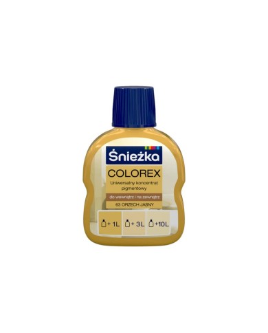 Pigment Colorex 63 Orzech Jasny 100 ml - ŚNIEŻKA | Kolor i Jakość Pigment Colorex 63 Orzech Jasny 100 ml - ŚNIEŻKA | Kolor i Jakość
