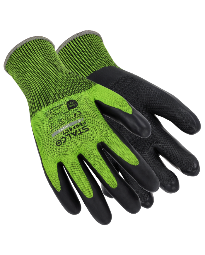 Rękawice poliestrowe LATEX X 10 - Stalco | Wysoka jakość i trwałość