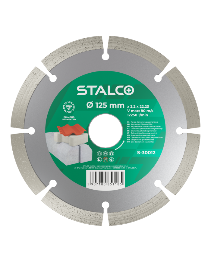 STALCO Tarcza Diamentowa 230mm do Cięcia na Sucho - Wysoka Jakość