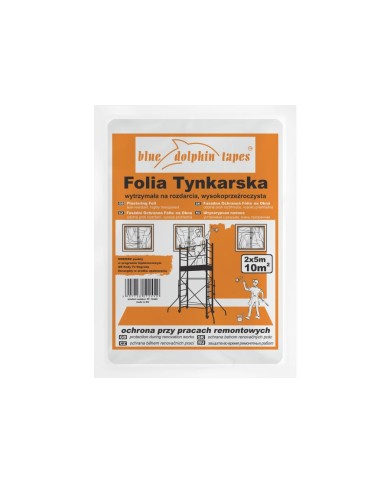 Folia Tynkarska 2m x 5m - Ochrona i Wydajność w Budownictwie Folia Tynkarska 2m x 5m - Ochrona i Wydajność w Budownictwie