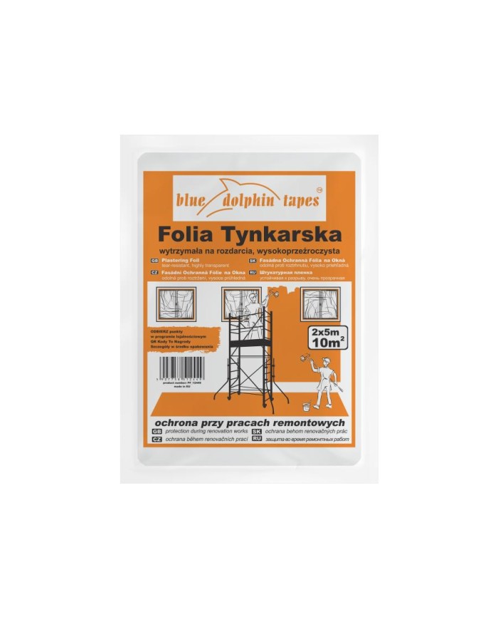Folia Tynkarska 2m x 5m - Ochrona i Wydajność w Budownictwie Folia Tynkarska 2m x 5m - Ochrona i Wydajność w Budownictwie