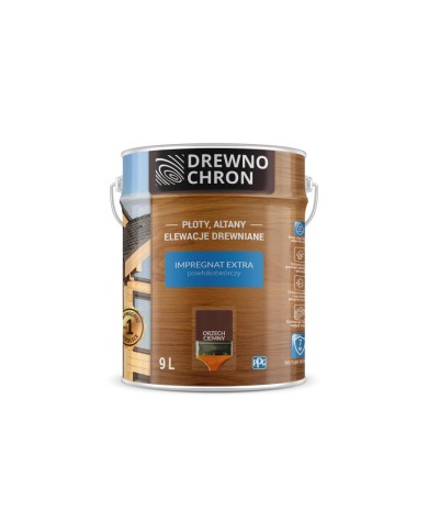 PPG Drewnoch. Impr. Ex. Powłok. Orzech Ciemny 9L - Wysoka Jakość