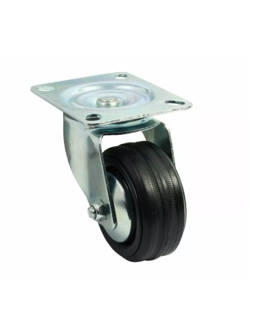 Zestaw jezdny 8mm/80kg z czarnym kołem - Płyta obrotowa DOMINO Zestaw jezdny 8mm/80kg z czarnym kołem - Płyta obrotowa DOMINO