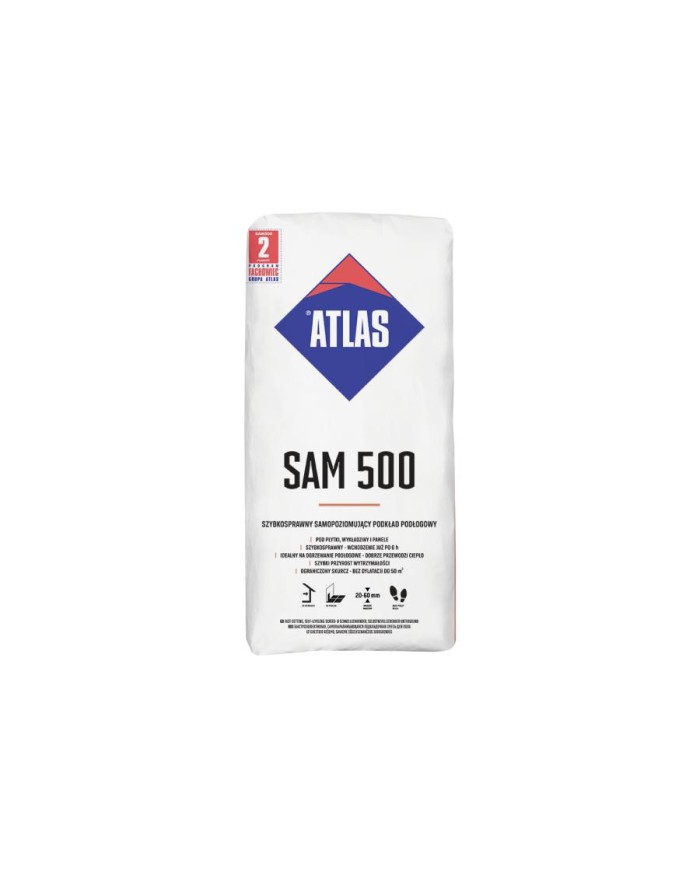 ATLAS SAM 500 - 25 kg: Wysokiej jakości materiał budowlany ATLAS SAM 500 - 25 kg: Wysokiej jakości materiał budowlany