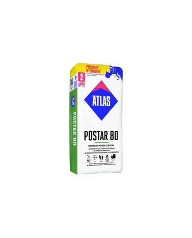Zaprawa POSTAR-80 ATLAS 25kg - Wysoka jakość i trwałość Zaprawa POSTAR-80 ATLAS 25kg - Wysoka jakość i trwałość