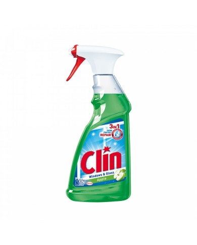 Płyn do szyb Apple 500 ml CLIN - Skuteczna czystość i blask Płyn do szyb Apple 500 ml CLIN - Skuteczna czystość i blask