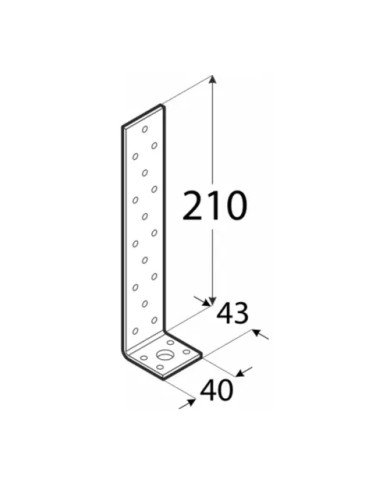 Kątownik KK 11 210x43x40x4,0 - Wysoka jakość i trwałość Kątownik KK 11 210x43x40x4,0 - Wysoka jakość i trwałość